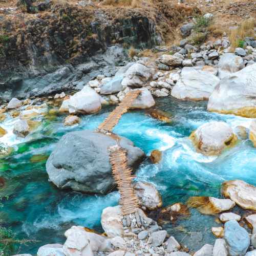 wooden bridge darchula